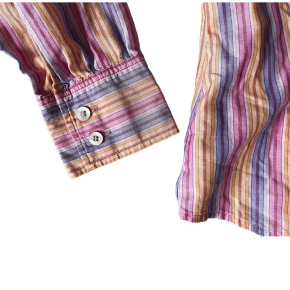 Escada sport striped button up PINK LARGE - Picture 5 of 7